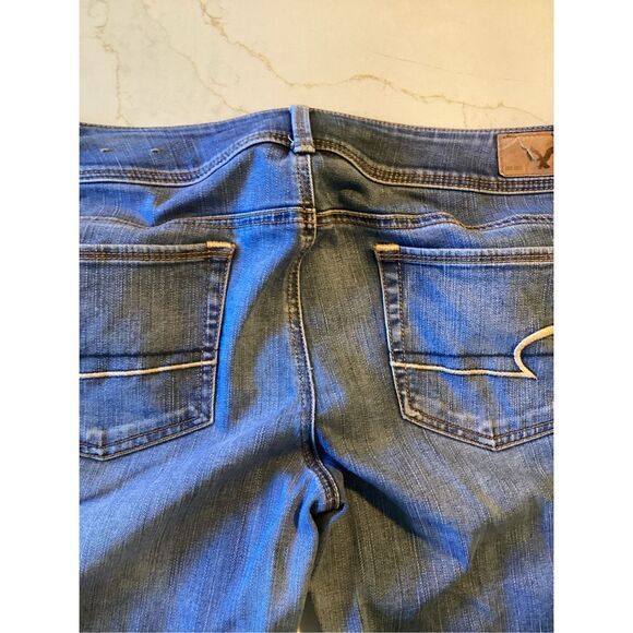 American Eagle Stretch Kick Boot Jeans Sz 14 - Picture 5 of 7